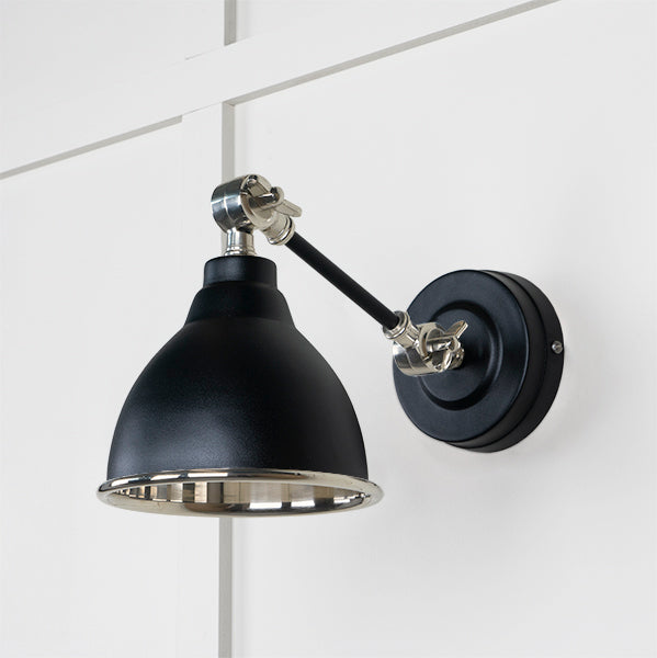 Smooth Nickel Brindley Wall Light