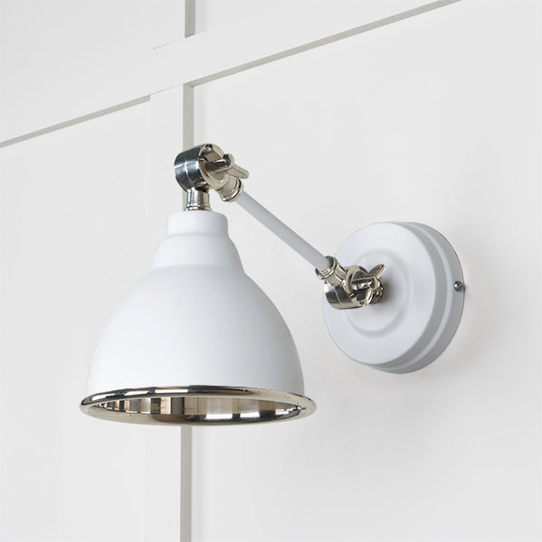 Smooth Nickel Brindley Wall Light