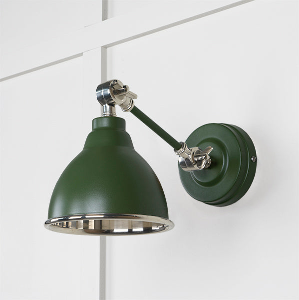 Smooth Nickel Brindley Wall Light