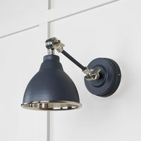 Smooth Nickel Brindley Wall Light