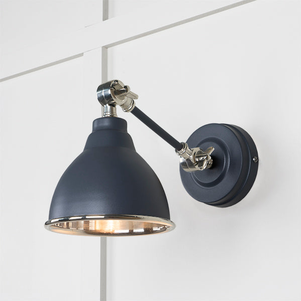 Smooth Nickel Brindley Wall Light