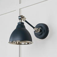 Smooth Nickel Brindley Wall Light