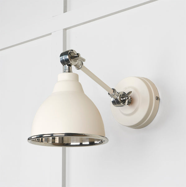 Smooth Nickel Brindley Wall Light