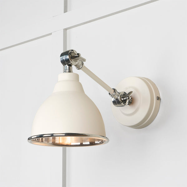 Smooth Nickel Brindley Wall Light