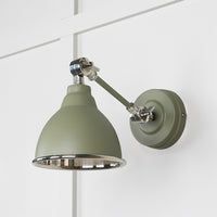 Smooth Nickel Brindley Wall Light