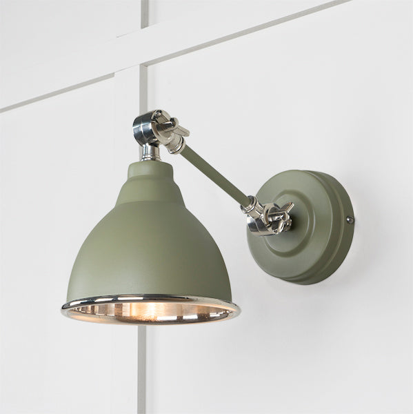 Smooth Nickel Brindley Wall Light