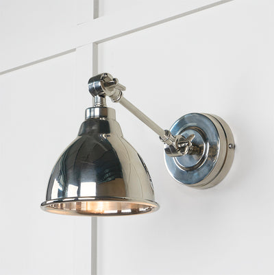 Smooth Nickel Brindley Wall Light