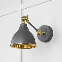 Smooth Brass Brindley Wall Light