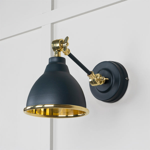 Smooth Brass Brindley Wall Light