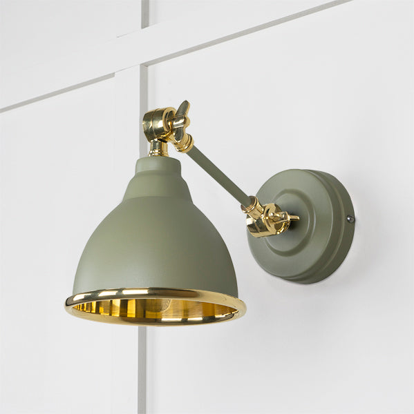 Smooth Brass Brindley Wall Light