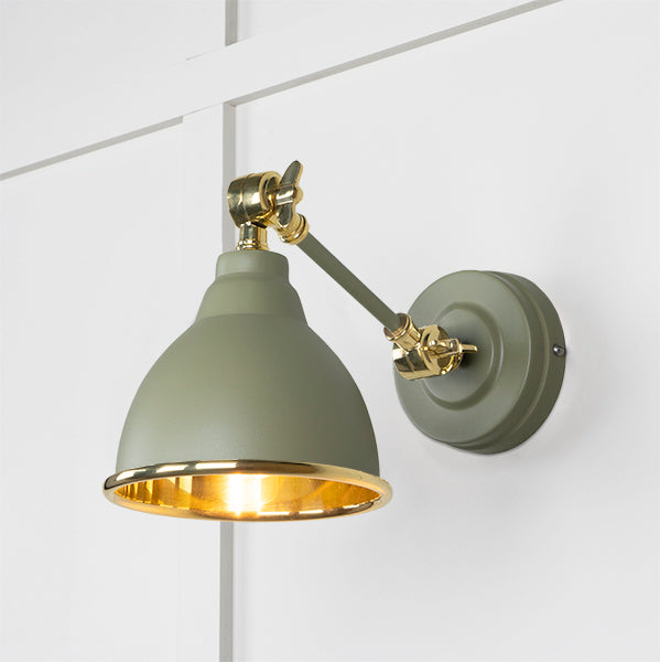 Smooth Brass Brindley Wall Light