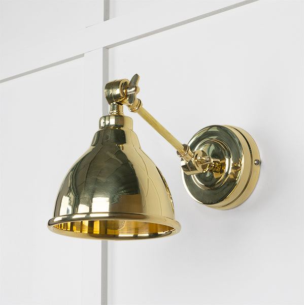 Smooth Brass Brindley Wall Light