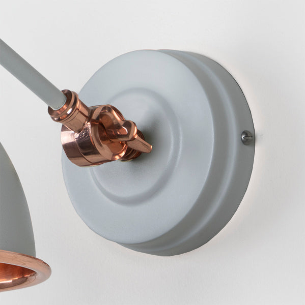 Hammered Copper Brindley Wall Light