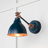 Hammered Copper Brindley Wall Light