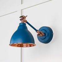 Hammered Copper Brindley Wall Light