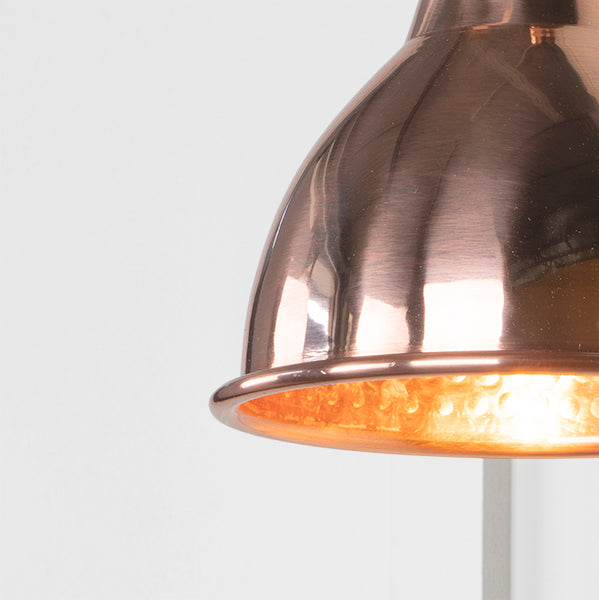 Hammered Copper Brindley Wall Light