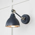 Hammered Nickel Brindley Wall Light