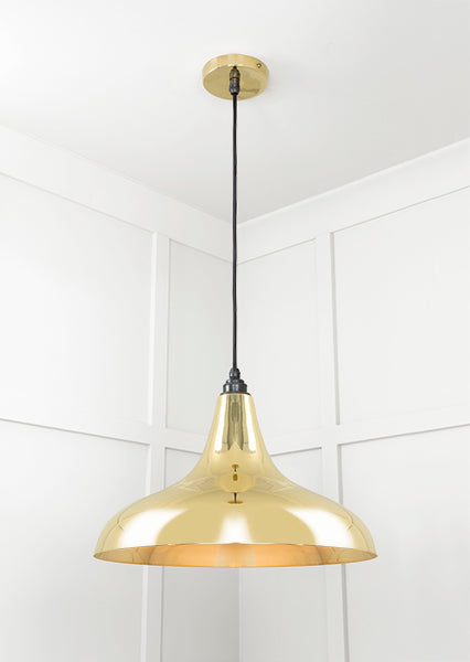 Smooth Brass Frankley Pendant