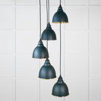 Smooth Brass Brindley Cluster Pendant