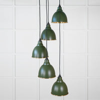 Smooth Brass Brindley Cluster Pendant