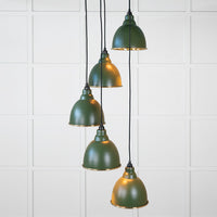 Smooth Brass Brindley Cluster Pendant