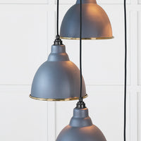 Smooth Brass Brindley Cluster Pendant