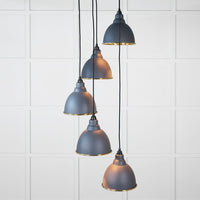 Smooth Brass Brindley Cluster Pendant