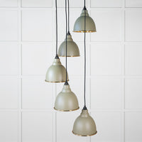 Smooth Brass Brindley Cluster Pendant