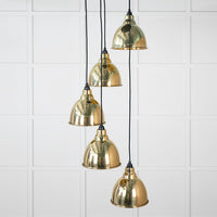 Smooth Brass Brindley Cluster Pendant