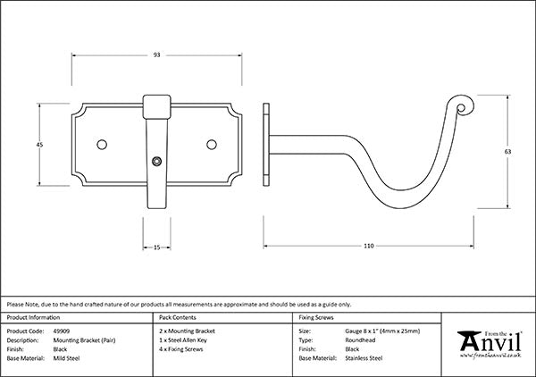 Mounting Bracket (pair)