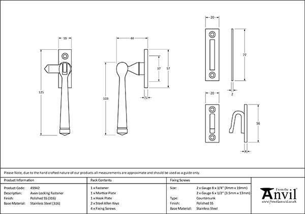 Locking Avon Fastener