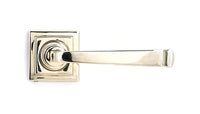 Avon Round Lever on Rose Set Square Rose (Unsprung)