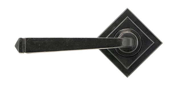 Avon Round Lever on Rose Set Square Rose (Unsprung)