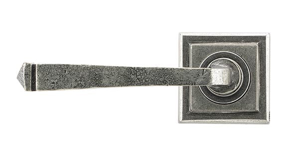 Avon Round Lever on Rose Set Square Rose (Unsprung)