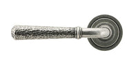 Hammered Newbury Lever on Rose Set Art Deco Rose (Unsprung)