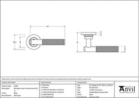 Brompton Lever on Rose Set Plain Rose (Unsprung)