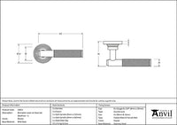 Brompton Lever on Rose Set Beehive Rose (Unsprung)