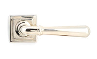 Newbury Lever on Rose Set Square Rose (Unsprung)