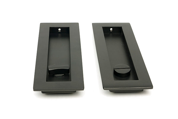 175mm Plain Rectangular Pull - Privacy Set