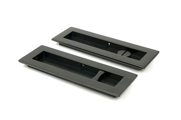 175mm Plain Rectangular Pull - Privacy Set