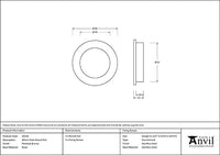 60mm Plain Round Pull