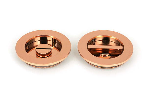 75mm Plain Round Pull - Privacy Set