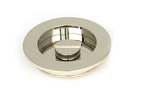 75mm Plain Round Pull - Privacy Set