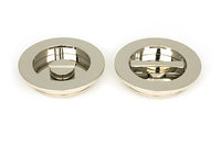 75mm Plain Round Pull - Privacy Set