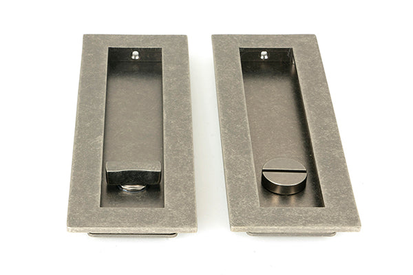 175mm Plain Rectangular Pull - Privacy Set