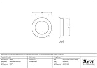 60mm Plain Round Pull