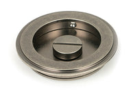 75mm Art Deco Round Pull - Privacy Set