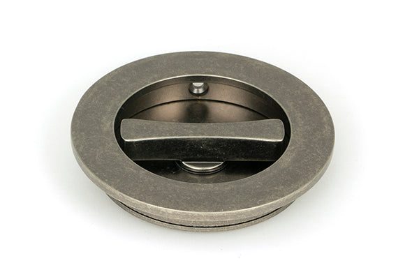 75mm Plain Round Pull - Privacy Set