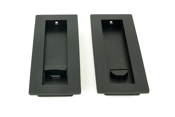 175mm Plain Rectangular Pull - Privacy Set