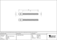 (304) 100mm Back to Back Fixings for T Bar (2)